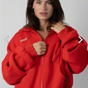 Comfrt Crimson Red Cloud Hoodie
